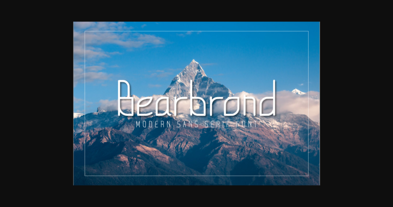 Bearbrond Font Poster 3