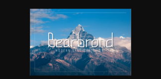 Bearbrond Font Poster 1