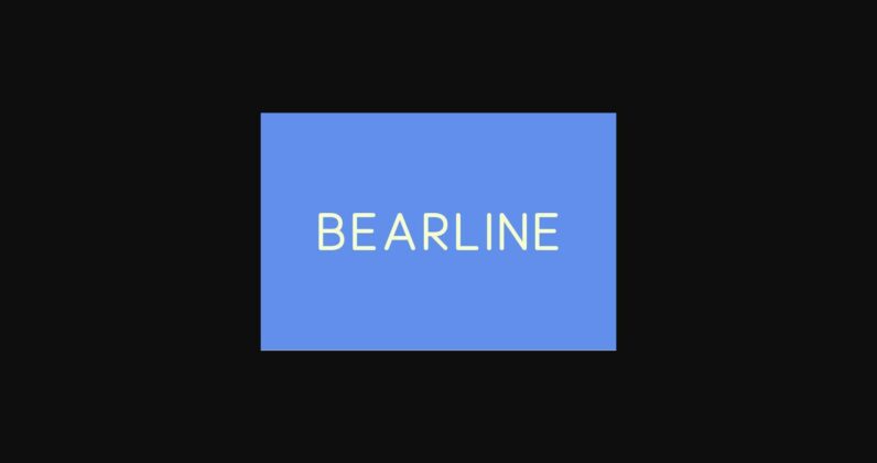 Bearline Font Poster 3