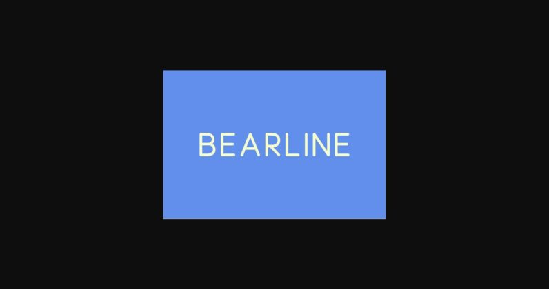 Bearline Font Poster 1