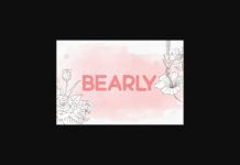 Bearly Font Poster 1