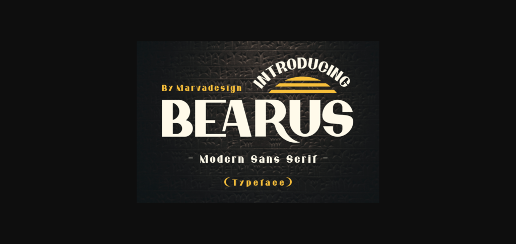 Bearus Font Poster 3