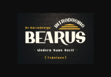 Bearus Font Poster 1