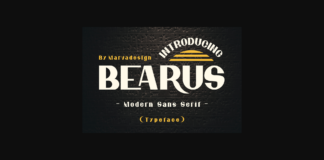 Bearus Font Poster 1