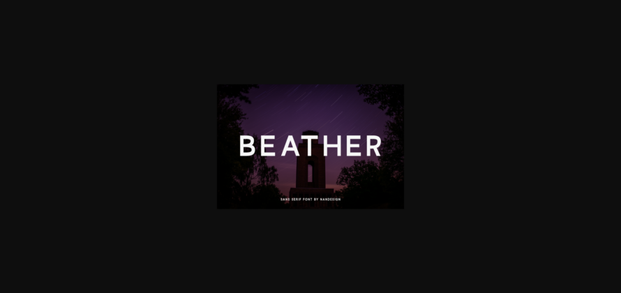 Beather Font Poster 1
