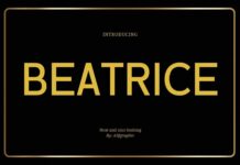 Beatrice Font Poster 1