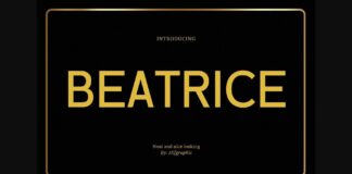 Beatrice Font Poster 1