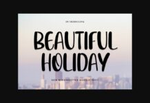 Beautiful Holiday Font Poster 1