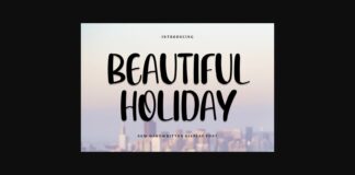 Beautiful Holiday Font Poster 1