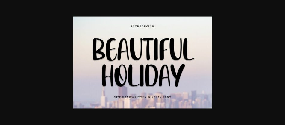 Beautiful Holiday Font Poster 1