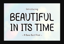Beautiful in Its Time Font Poster 1