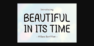 Beautiful in Its Time Font Poster 1