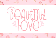 Beautiful Love Font Poster 1