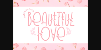 Beautiful Love Font Poster 1