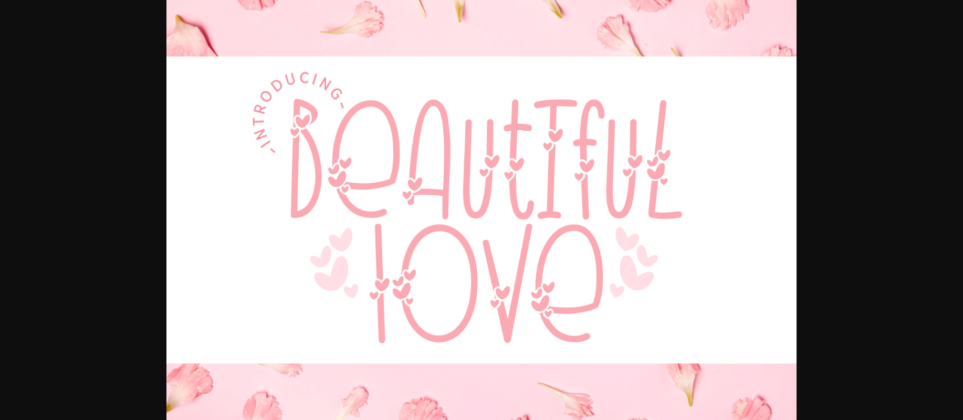 Beautiful Love Font Poster 1