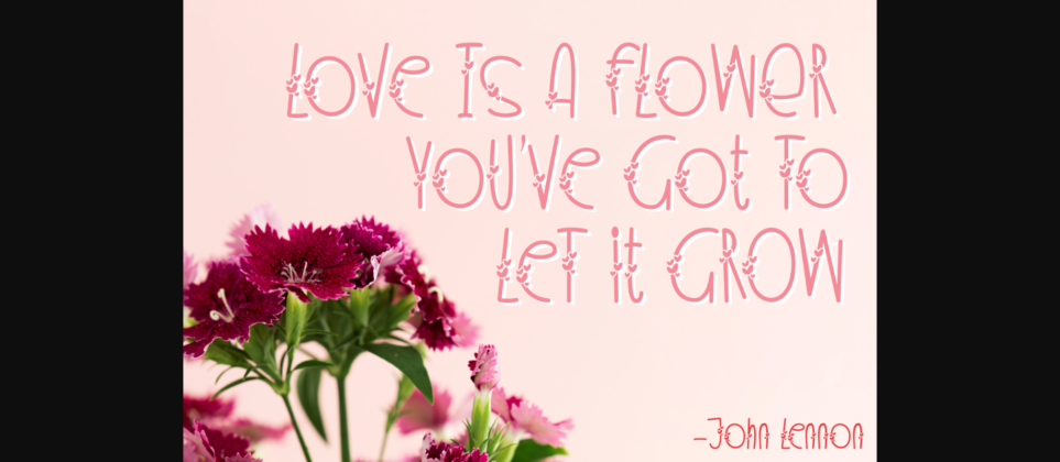Beautiful Love Font Poster 4