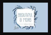 Beautiful & More Font Poster 1