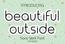 Beautiful Outside Font Poster 1