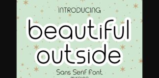 Beautiful Outside Font Poster 1