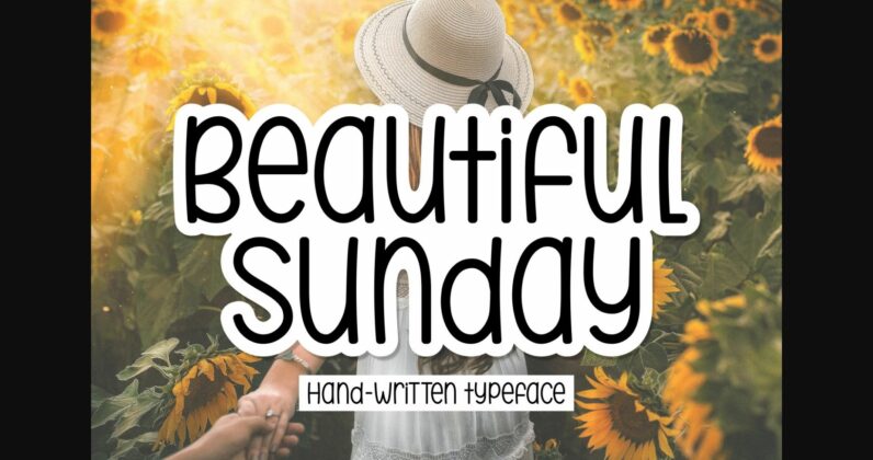 Beautiful Sunday Font Poster 3