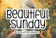 Beautiful Sunday Font Poster 1