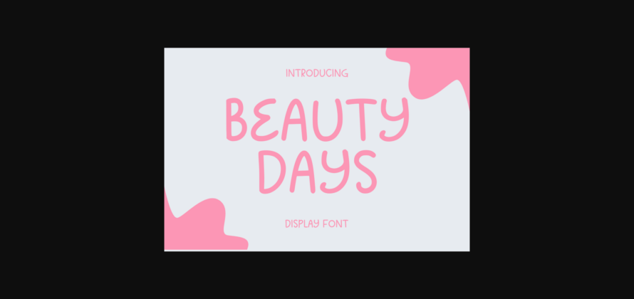 Beauty Days Font Poster 3