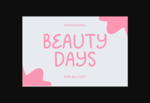 Beauty Days Font Poster 1