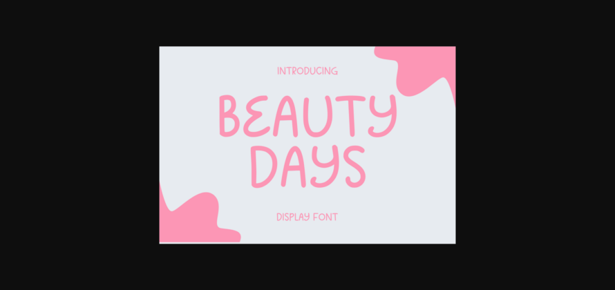 Beauty Days Font Poster 1