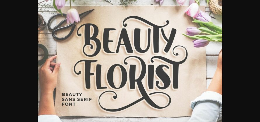 Beauty Florist Font Poster 3
