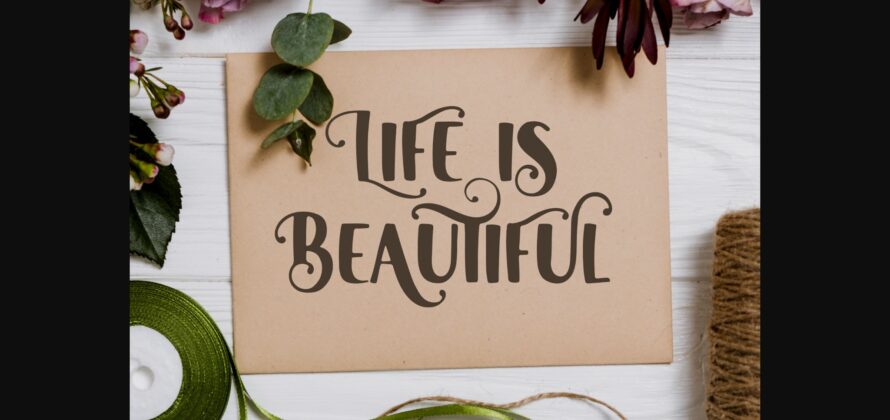 Beauty Florist Font Poster 5