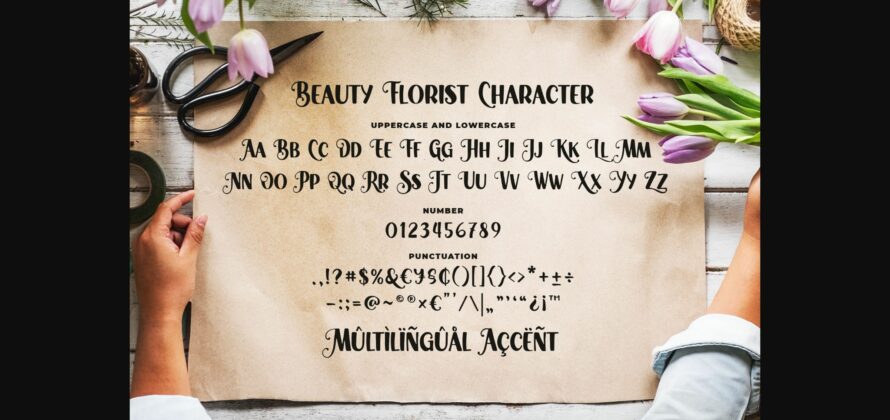 Beauty Florist Font Poster 8