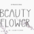 Beauty Flower Font