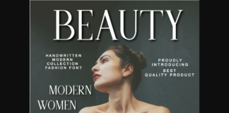 Beauty Font Poster 1