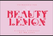 Beauty Lemon Font Poster 1