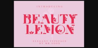 Beauty Lemon Font Poster 1
