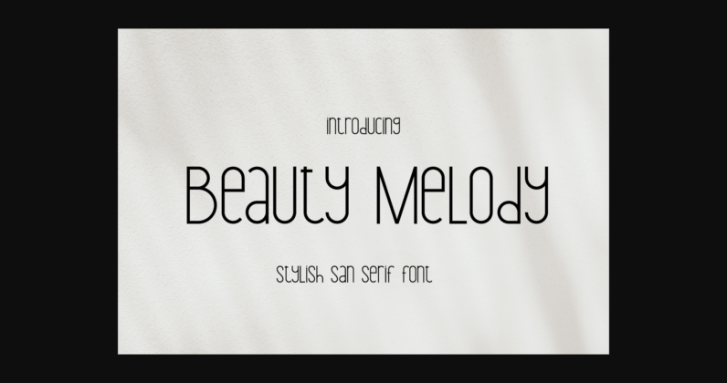 Beauty Melody Font Poster 3