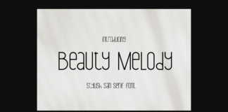 Beauty Melody Font Poster 1