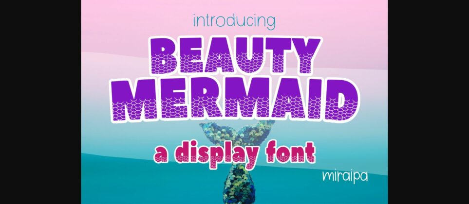Beauty Mermaid Font Poster 3