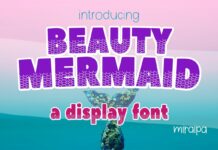 Beauty Mermaid Font Poster 1