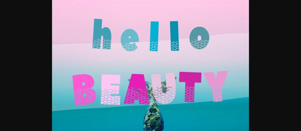 Beauty Mermaid Font Poster 4