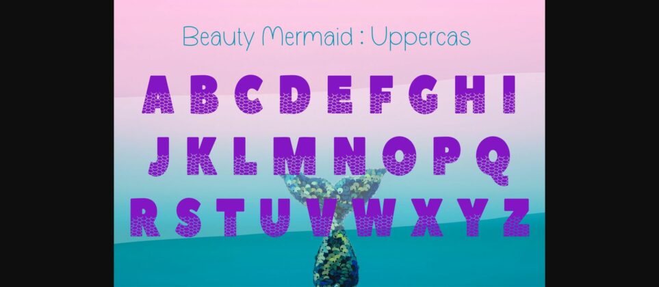 Beauty Mermaid Font Poster 6