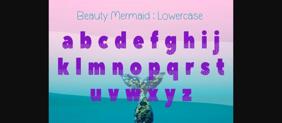 Beauty Mermaid Font Poster 7