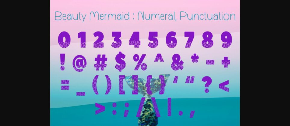 Beauty Mermaid Font Poster 8