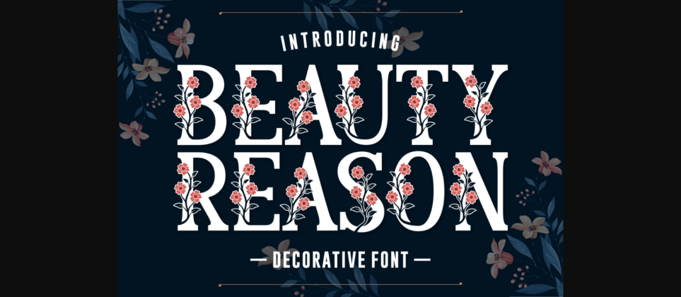 Beauty Reason Font Poster 3