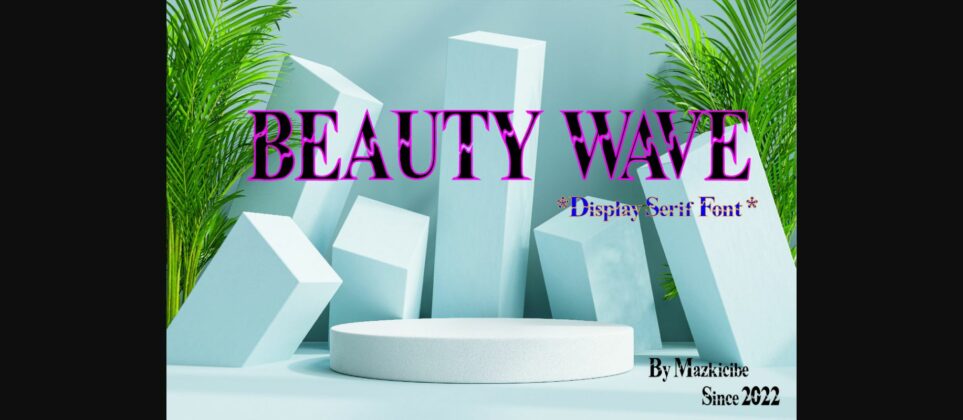 Beauty Wave Font Poster 3