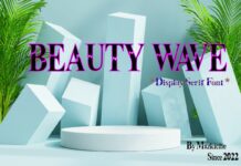 Beauty Wave Font Poster 1