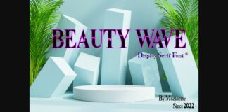 Beauty Wave Font Poster 1