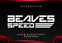 Beavesspeed Font Poster 1