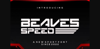 Beavesspeed Font Poster 1