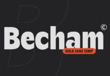 Becham Font Poster 1